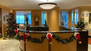 Christmas Decorators for Banks — commercial holiday decorating example by We Install Christmas Lights
