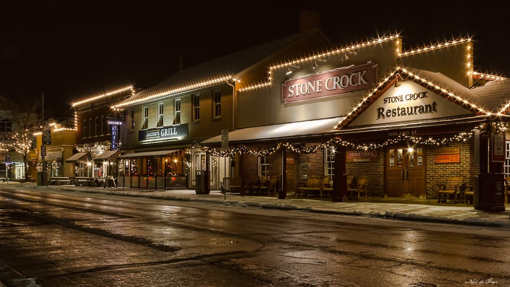 Christmas Decorators for Restaurants — commercial holiday decorating example by We Install Christmas Lights
